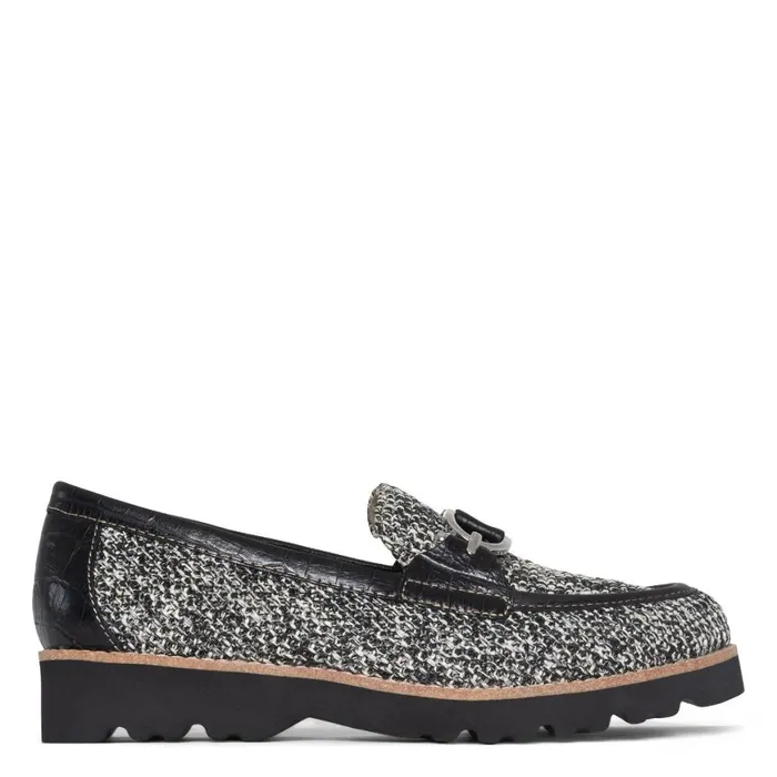 Women Clio Black White Raffia Donald Pliner Shoes Online Casual