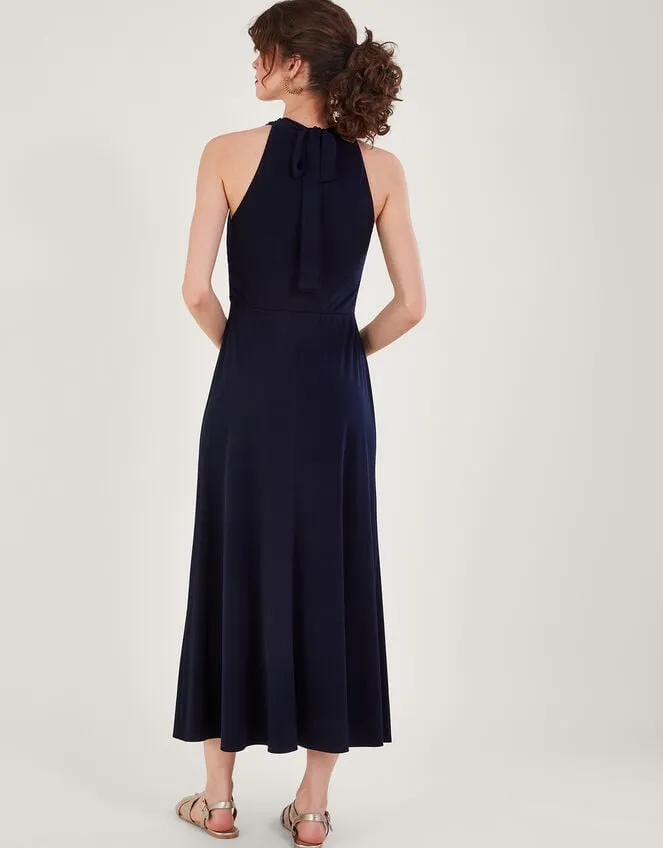 Women Clo Crossover Maxi Dress Blue Monsoon Occasionwear