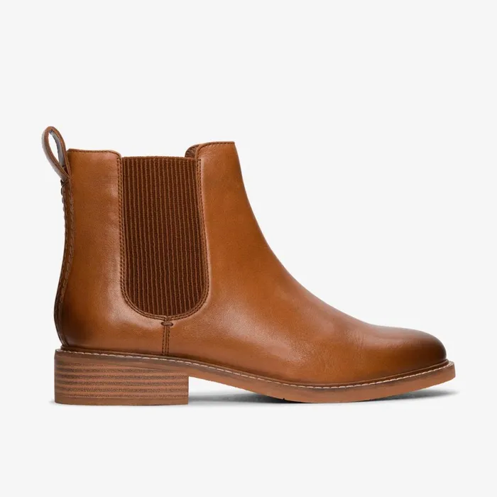 Women Cologne Arlo 2 Tan Leather Clarks Boots and Booties
