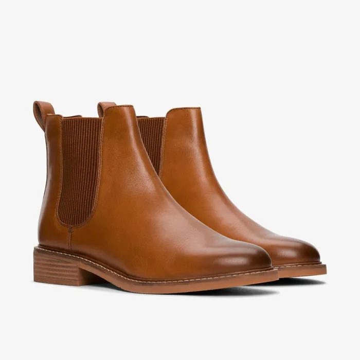 Women Cologne Arlo 2 Tan Leather Clarks Boots and Booties