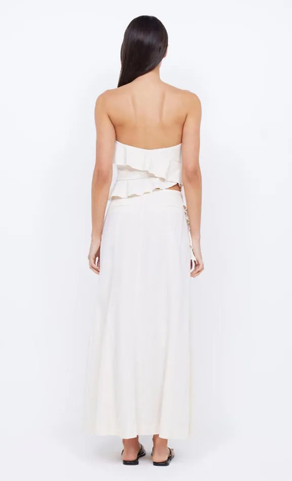 Women Cropped Bec Bridge COASTLINER STRAPLESS TOP 8211 CREAM