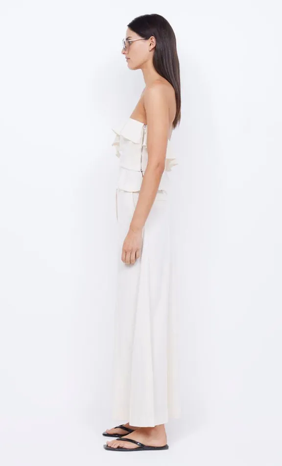 Women Cropped Bec Bridge COASTLINER STRAPLESS TOP 8211 CREAM