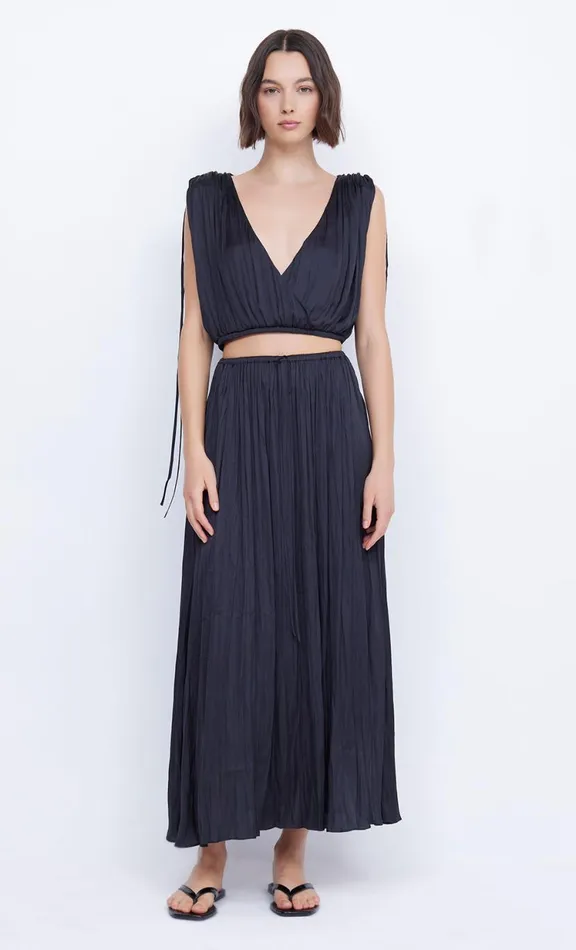 Women Cropped Bec Bridge LOUANN WRAP TOP 8211 BLACK