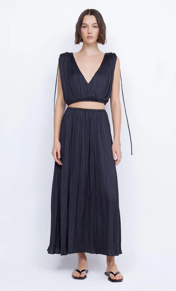 Women Cropped Bec Bridge LOUANN WRAP TOP 8211 BLACK