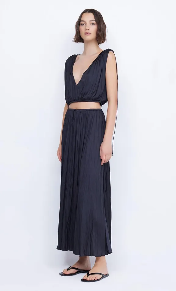 Women Cropped Bec Bridge LOUANN WRAP TOP 8211 BLACK