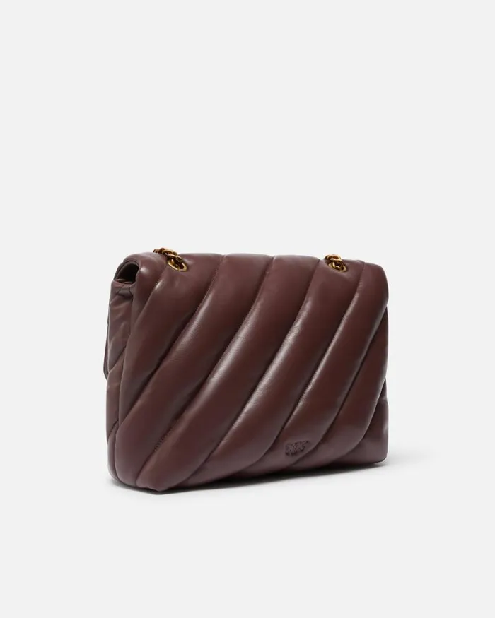 Women Crossbody Bags Pinko Big Love Bag Puff Maxi Quilt Choc Bitterantiquegold Women Crossbody Bags Pinko Big Love Bag Puff Maxi Quilt Choc Bitterantiquegold