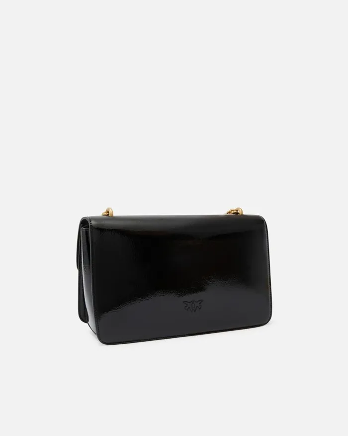 Women Crossbody Bags Pinko Love Bag Glossy Crossbody Bag Blackantique Gold Women Crossbody Bags Pinko Love Bag Glossy Crossbody Bag Blackantique Gold