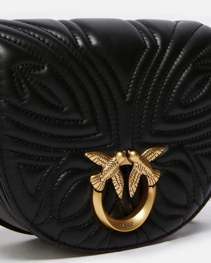 Women Crossbody Bags Pinko Love Bag Mini Rounded Crossbody Bag Blackantique Gold Women Crossbody Bags Pinko Love Bag Mini Rounded Crossbody Bag Blackantique Gold