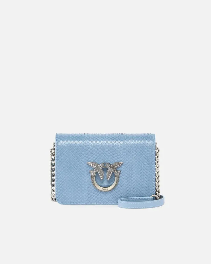 Women Crossbody Bags Pinko Mini Love Bag Crossbody Bag In Glossy Reptile PINKO Galleria Dusty Blueold Silver Women Crossbody Bags Pinko Mini Love Bag Crossbody Bag In Glossy Reptile PINKO Galleria Dusty Blueold Silver