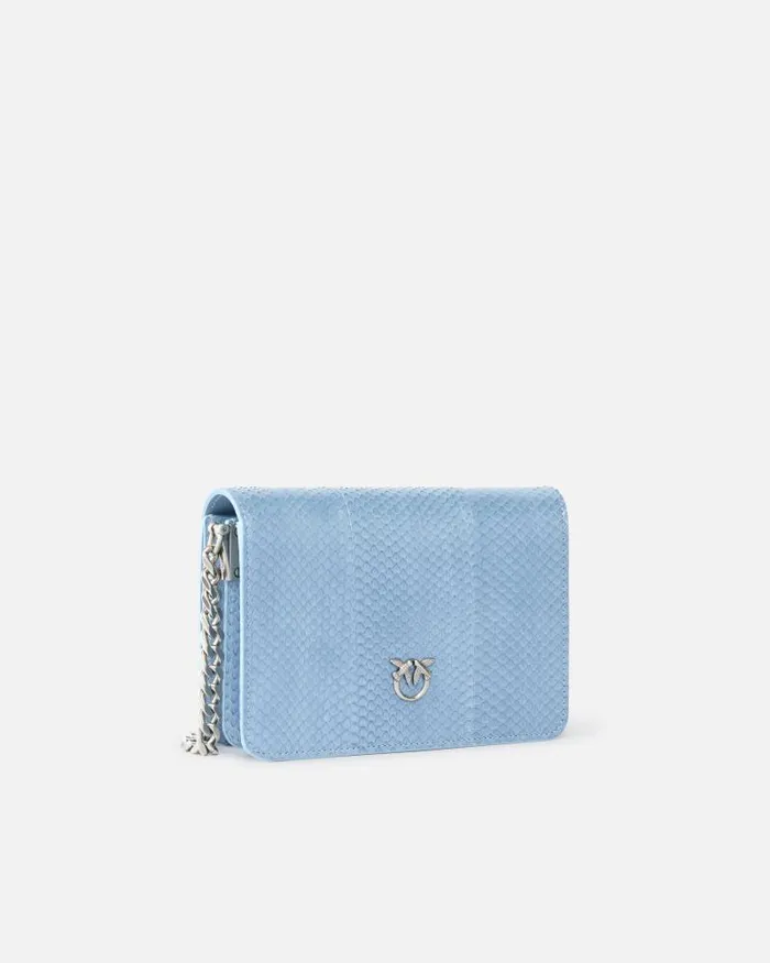 Women Crossbody Bags Pinko Mini Love Bag Crossbody Bag In Glossy Reptile PINKO Galleria Dusty Blueold Silver Women Crossbody Bags Pinko Mini Love Bag Crossbody Bag In Glossy Reptile PINKO Galleria Dusty Blueold Silver