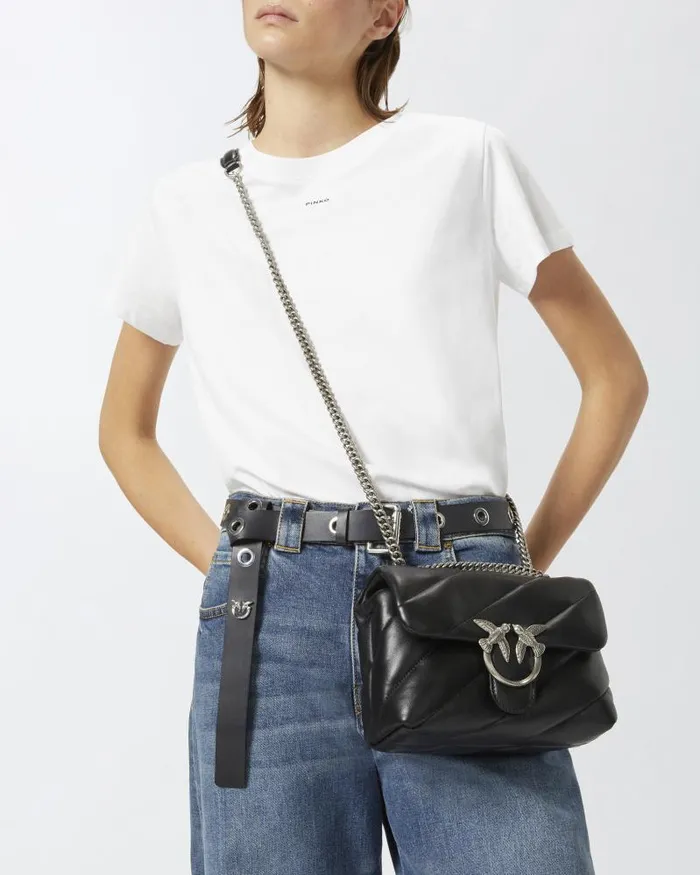 Women Crossbody Bags Pinko Mini Love Bag Puff Maxi Quilt Blackold Silver Women Crossbody Bags Pinko Mini Love Bag Puff Maxi Quilt Blackold Silver