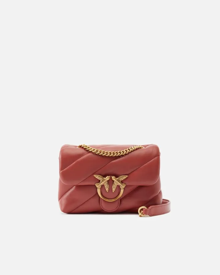 Women Crossbody Bags Pinko Mini Love Bag Puff Maxi Quilt Red Ochreantiquegold