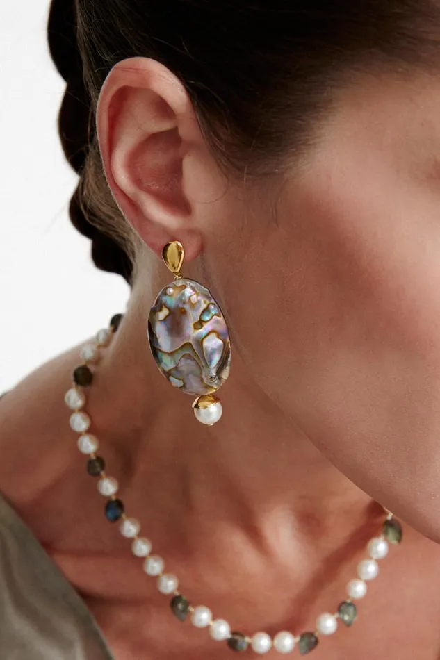 Women Damaris Drop Earrings Abalone Chan Luu Earrings