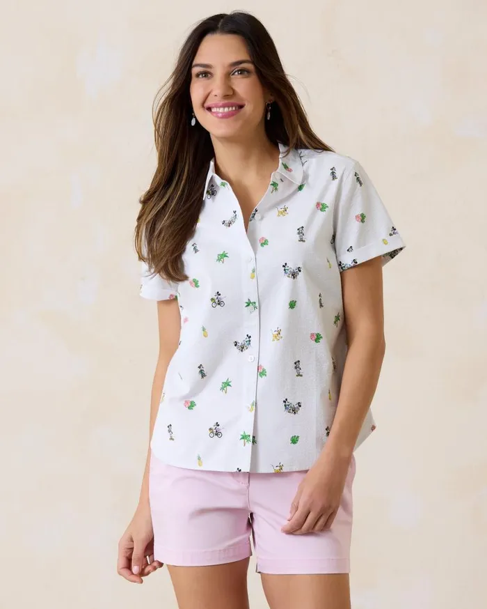 Women Disney Nova Wave Beach Cruiser ShortSleeve Top White Tommy Bahama Tops and Shirts Women Disney Nova Wave Beach Cruiser ShortSleeve Top White Tommy Bahama Tops and Shirts