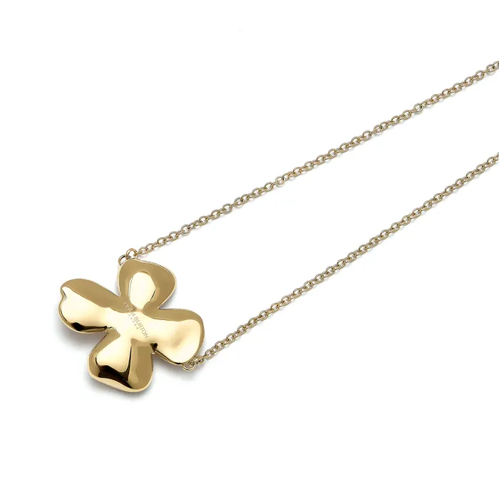 Women Dogwood Flower Gold Pendant Necklace Necklaces Olivia Burton