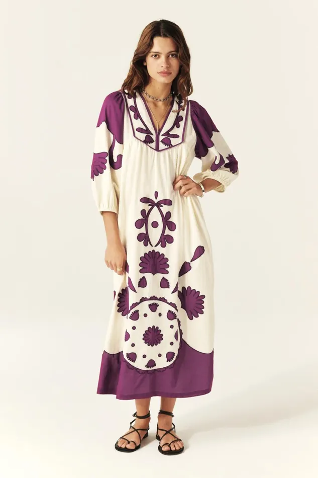 Women Dresses Baandsh Long Dress Tracy OffWhite