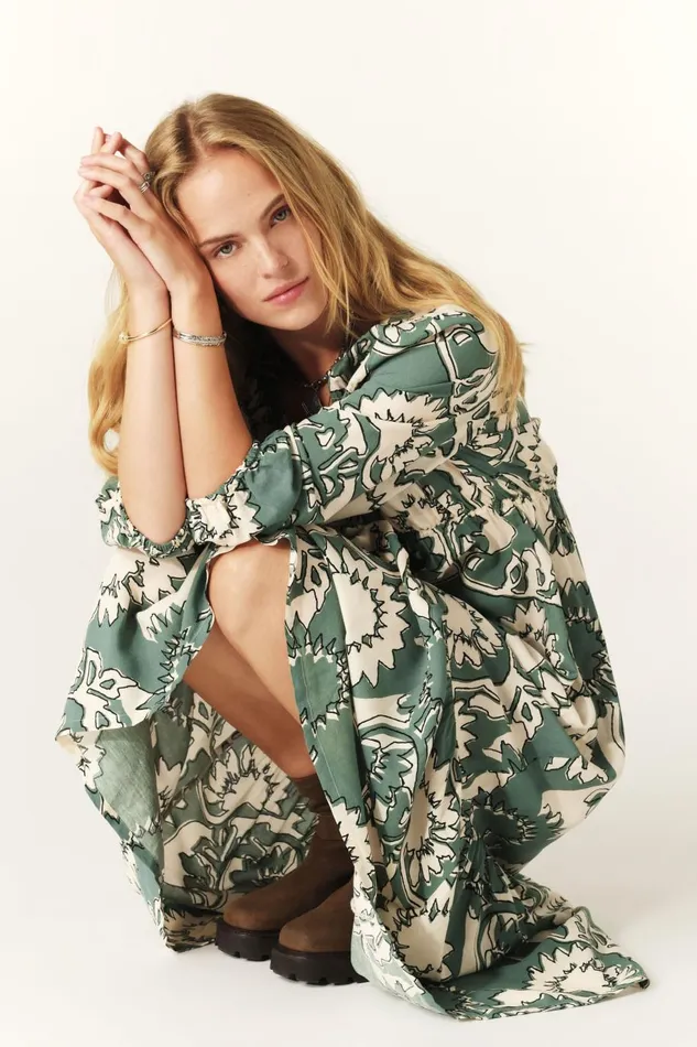 Women Dresses Baandsh Midi Dress Ferae Green