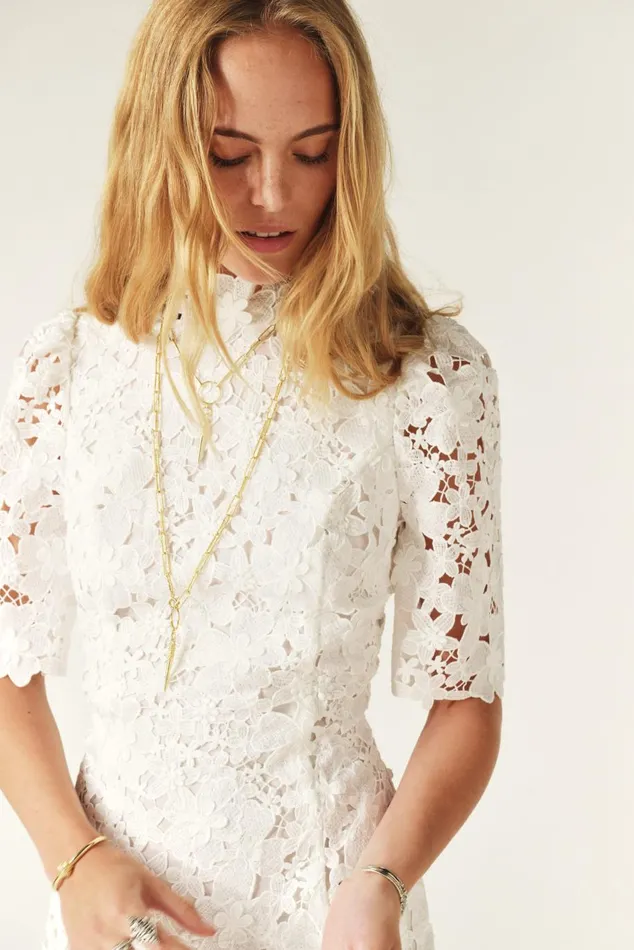 Women Dresses Baandsh Short Dress Pavel White