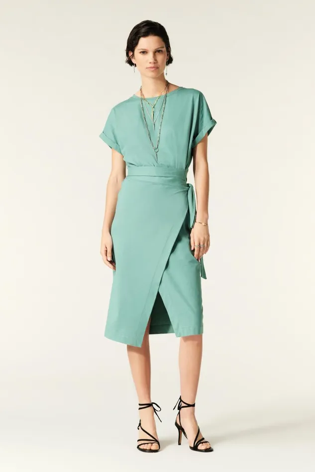 Women Dresses Baandsh ShortSleeve Dress Rainbow Green