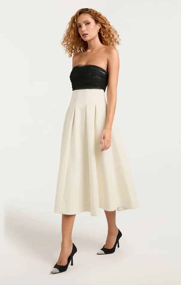 Women Dresses Cinq Sept Odessa Dress IvoryBlack