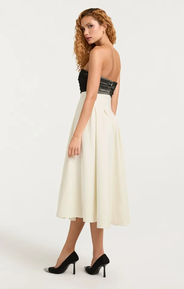 Women Dresses Cinq Sept Odessa Dress IvoryBlack