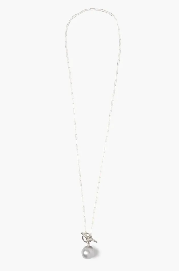 Women Grey Freshwater Pearl Toggle Necklace Chan Luu Necklaces