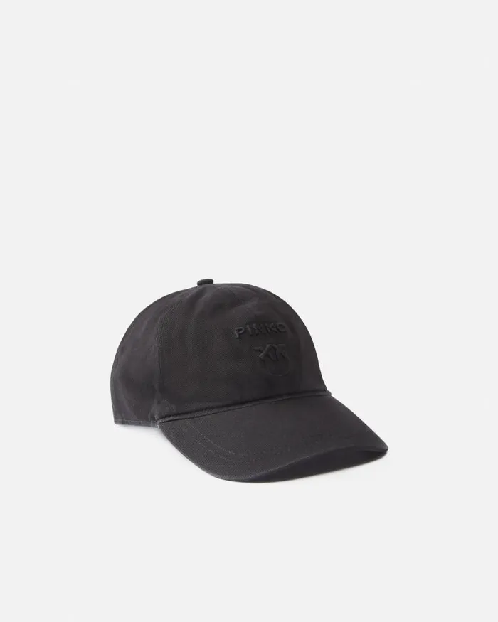 Women Hats Pinko Cap With Logo Embroidery Limo Black