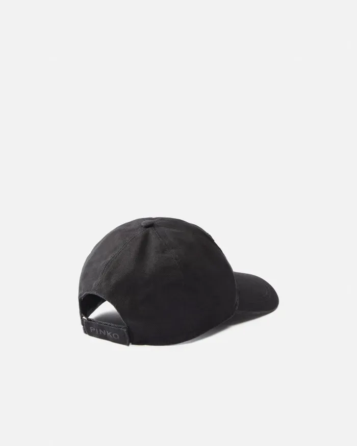 Women Hats Pinko Cap With Logo Embroidery Limo Black Women Hats Pinko Cap With Logo Embroidery Limo Black