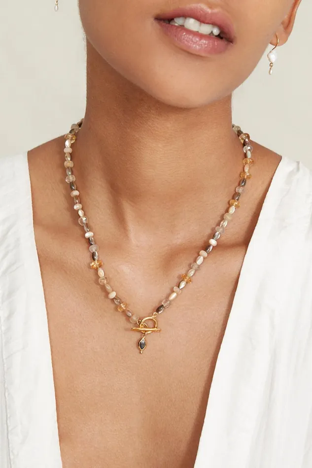 Women Indira Toggle Necklace Abalone Mix Chan Luu Necklaces