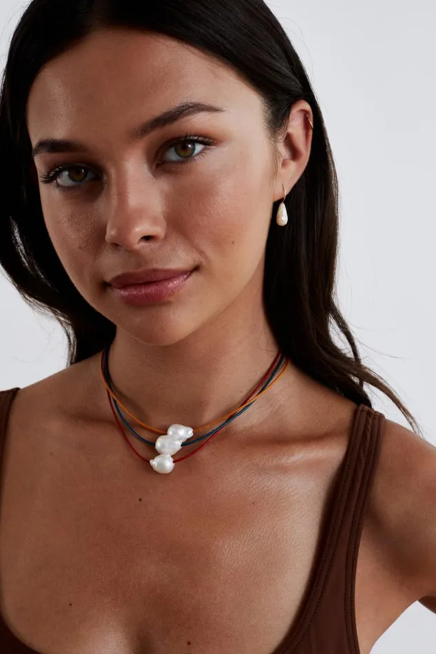 Women Isla Pearl Necklace Marigold Chan Luu Necklaces