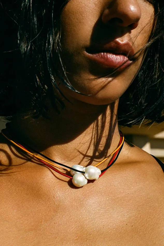 Women Isla Pearl Necklace Marigold Chan Luu Necklaces