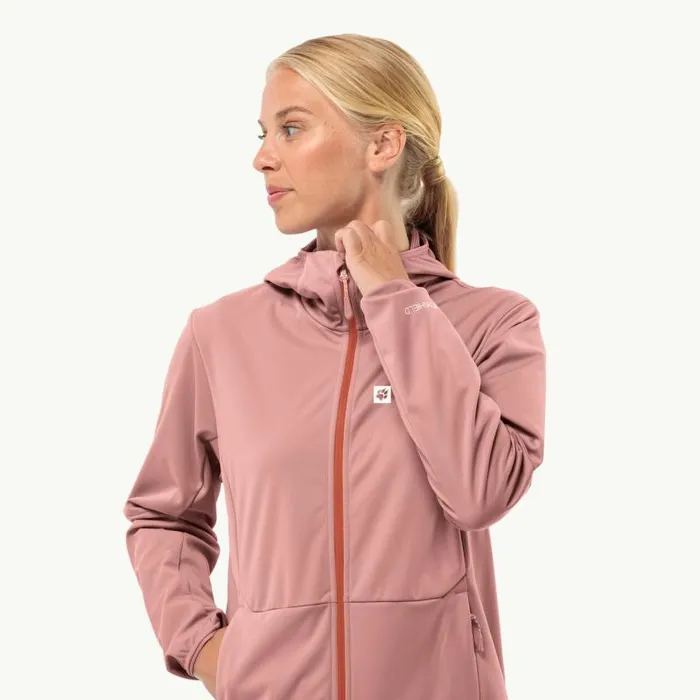 Women Jack Wolfskin Softshell Jackets FELDBERG HOODY W 8211 Rose Dawn XS Womens Softshell Jacket Women Jack Wolfskin Softshell Jackets FELDBERG HOODY W 8211 Rose Dawn XS Womens Softshell Jacket