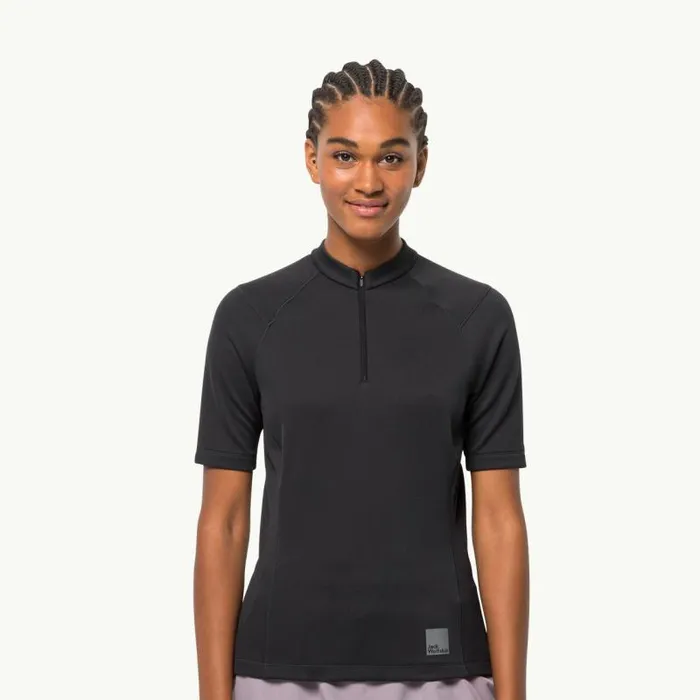 Women Jack Wolfskin Tshirts and Long Sleeves BIKE COMMUTE HZ T W 8211 Phantom L Womens Functional Shirt