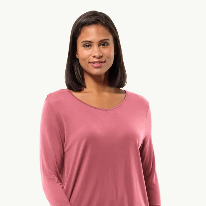 Women Jack Wolfskin Tshirts and Long Sleeves MOLA 34 T W 8211 Soft Pink M Short Sleeved Shirt Women