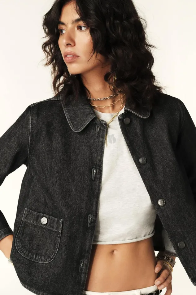 Women Jackets and Coats Baandsh Short Jacket Miny Black