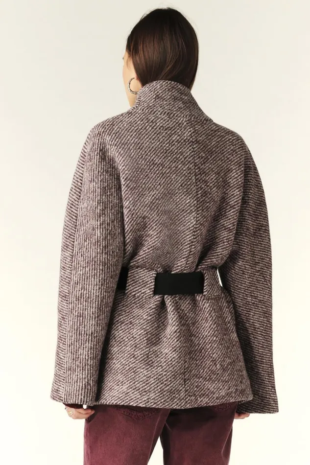 Women Jackets and Coats Baandsh Short Tweed Coat Carole Red
