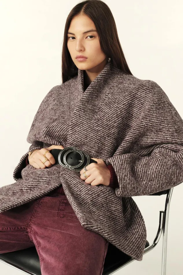 Women Jackets and Coats Baandsh Short Tweed Coat Carole Red