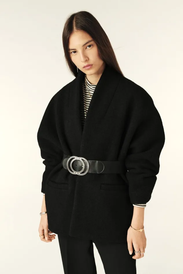 Women Jackets and Coats Baandsh Short Tweed Coat Carole Red