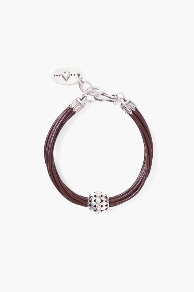 Women James Leather Bracelet Brown Chan Luu Bracelets