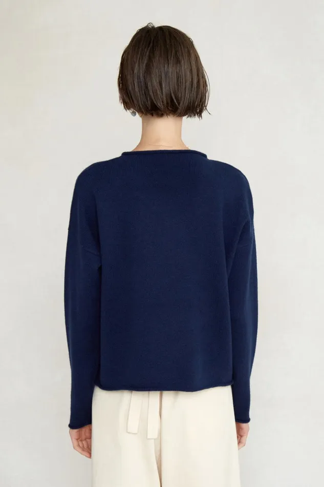 Women Jane Sweater Navy Chan Luu Knitwear