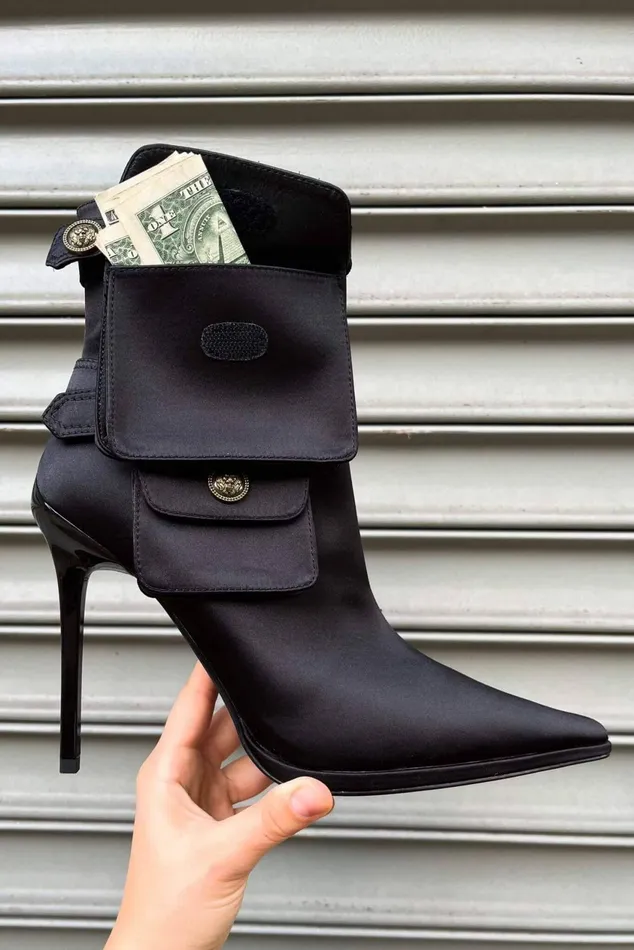 Women Jeffrey Campbell Ankle To Mid STASHED Red Satin