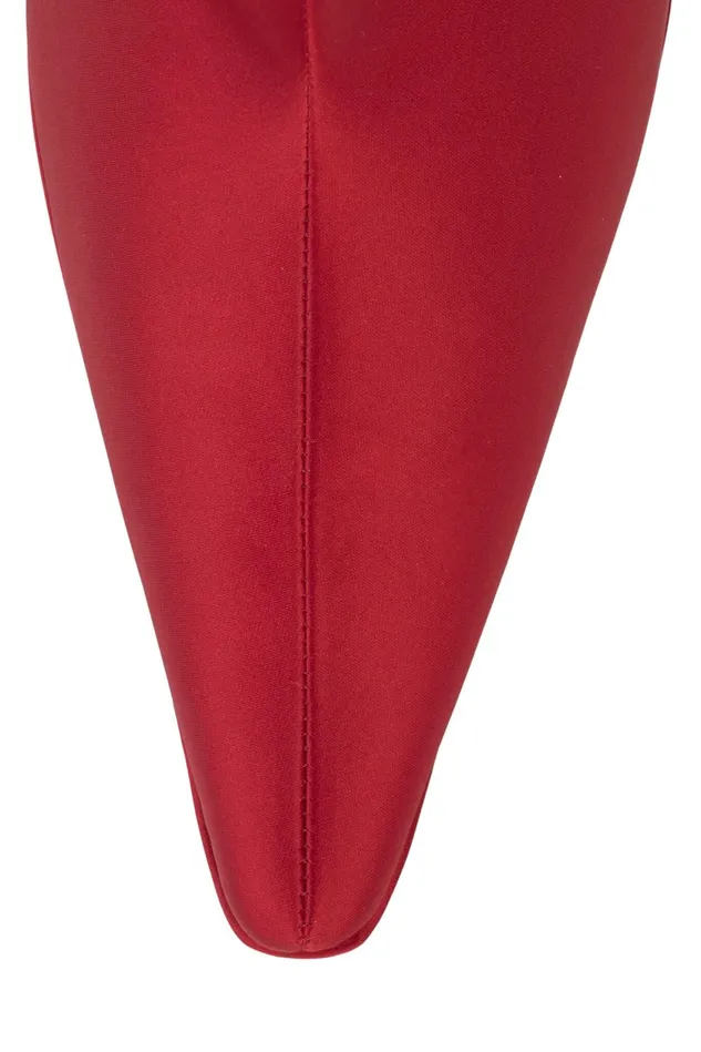 Women Jeffrey Campbell Ankle To Mid STASHED Red Satin