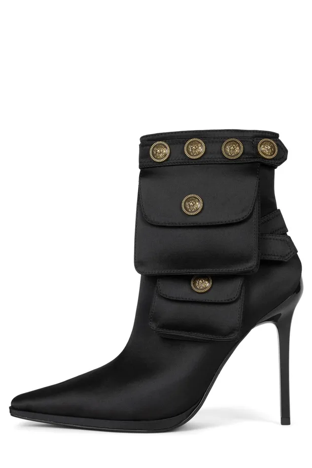 Women Jeffrey Campbell Ankle To Mid STASHED Red Satin