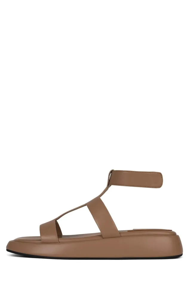 Women Jeffrey Campbell Flat BOLO Dark Natural