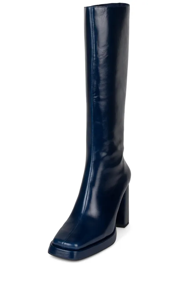 Women Jeffrey Campbell Knee To Thigh MAXIMAL2 Navy