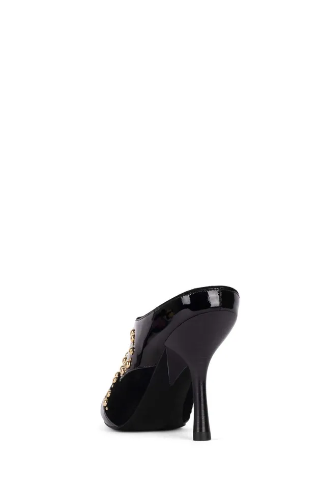 Women Jeffrey Campbell Mule RIDEEM Black Combo