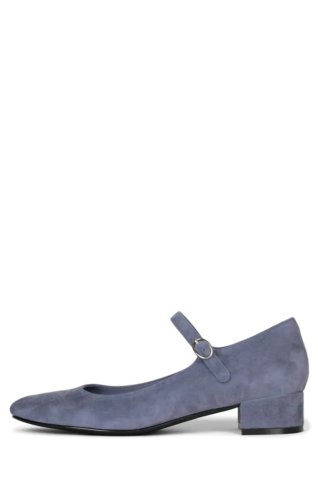 Women Jeffrey Campbell Pump TOPTIER Dusty Blue Suede