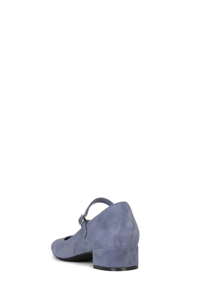 Women Jeffrey Campbell Pump TOPTIER Dusty Blue Suede