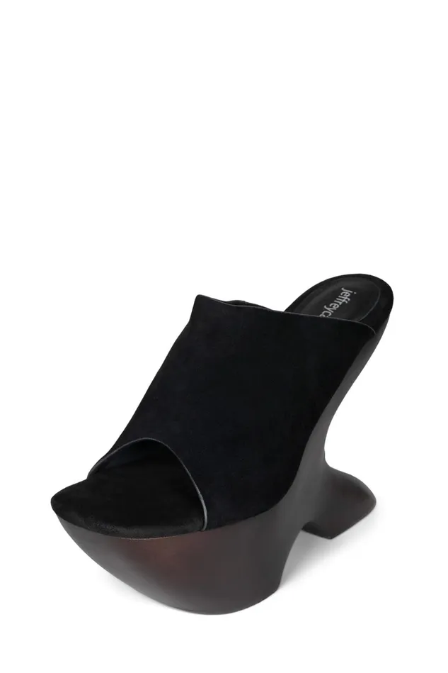 Women Jeffrey Campbell Sandal GIAH2 Teal Suede Brown