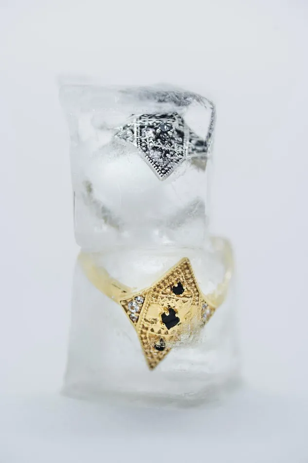 Women Jewelry Baandsh Onyx Silver Ring Teluga Gold